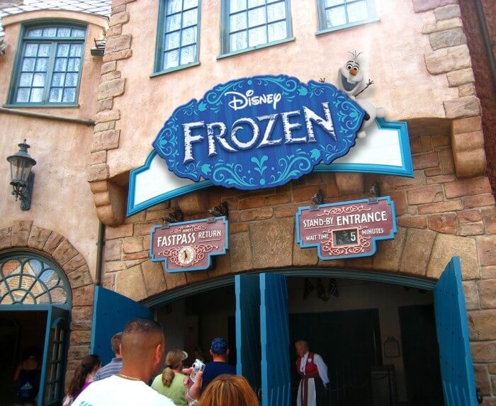 Brinquedo do Frozen no Epcot na Disney em Orlando