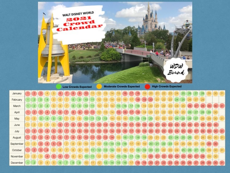 Calendário de lotação da Disney em Orlando