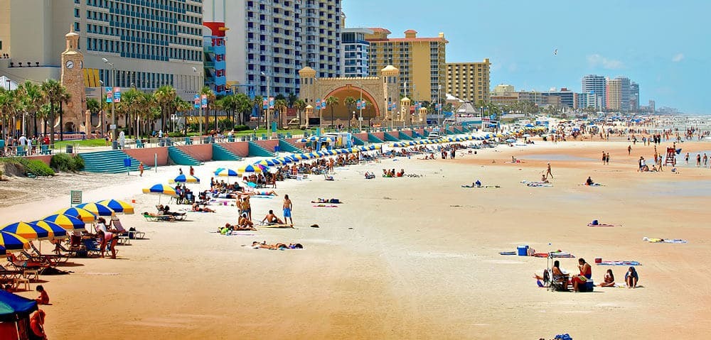 Praia de Daytona Beach na Flórida