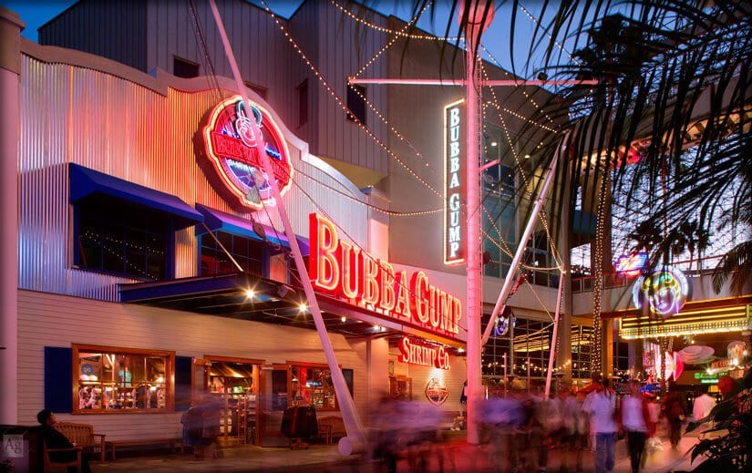 Restaurante Bubba Gump Shrimp Co. no CityWalk em Orlando