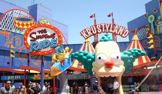 O incrível brinquedo dos Simpsons em Orlando no Universal Studios