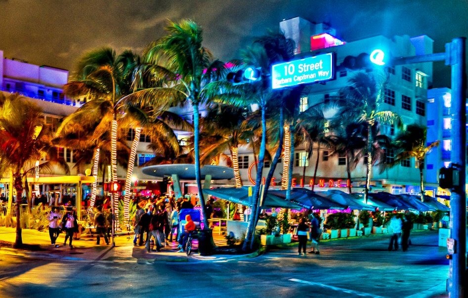 Hotel Clevelander em Miami Beach na Ocean Drive