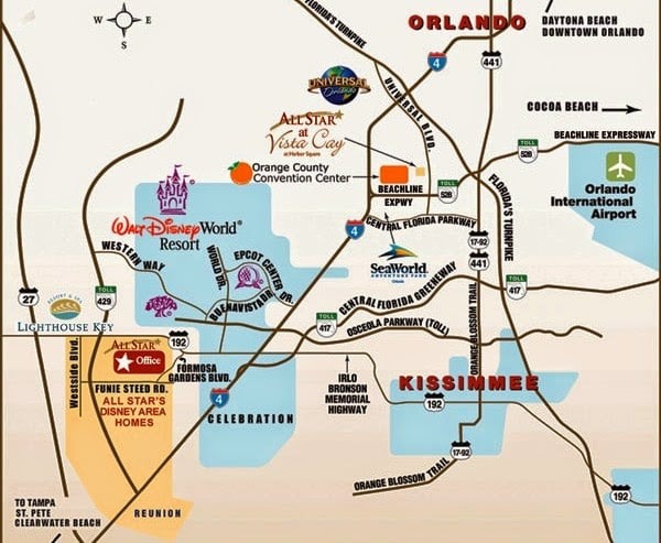 Mapa de Orlando Parques