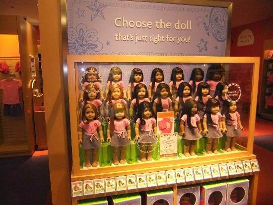 Loja de bonecas American Girl Place em Miami