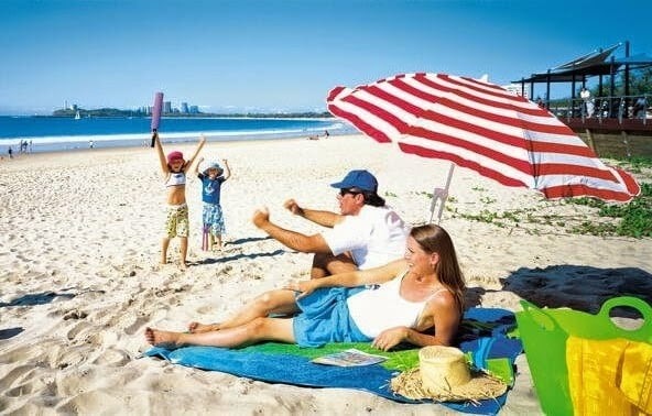 Miami com crianças e filhos na praia