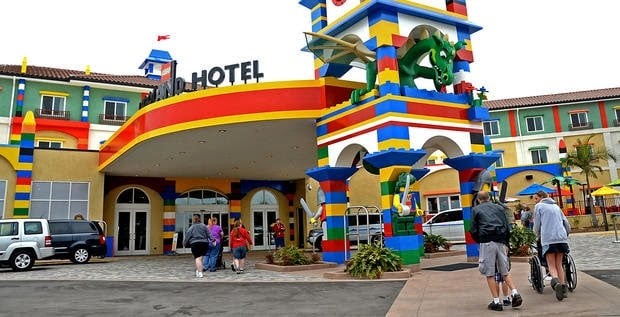 Entrada do Hotel da Lego em Orlando