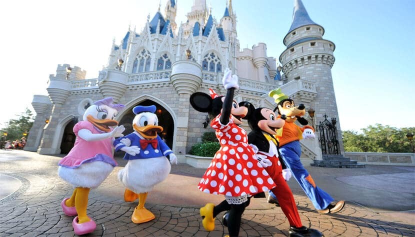 Personagens no parque Disney Magic Kingdom
