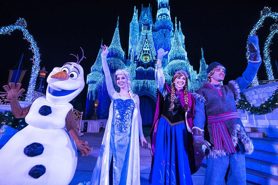 Frozen no Magic Kingdom na Disney