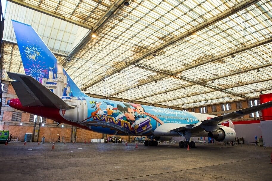 Avião da Tam da Disney 