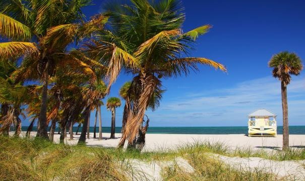 Crandon Beach em Miami