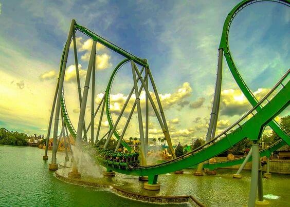 Montanha-russa do Hulk em Orlando 