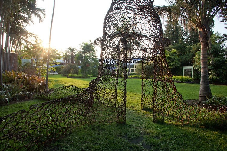 Jardim botânico de Miami Beach: entrada