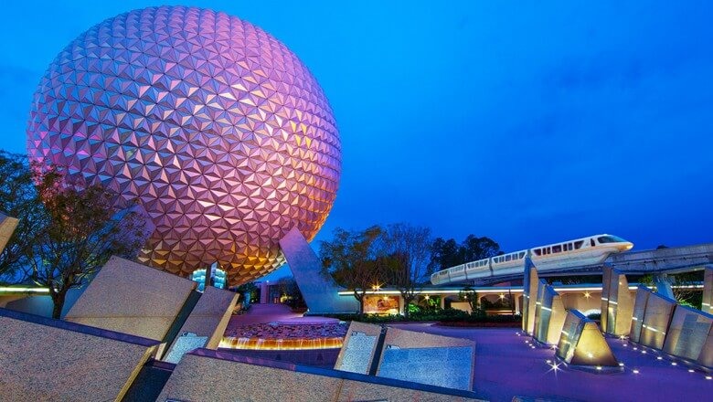 Parque Epcot na Disney em Orlando 