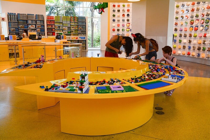 Loja da Lego no Disney Springs em Orlando 