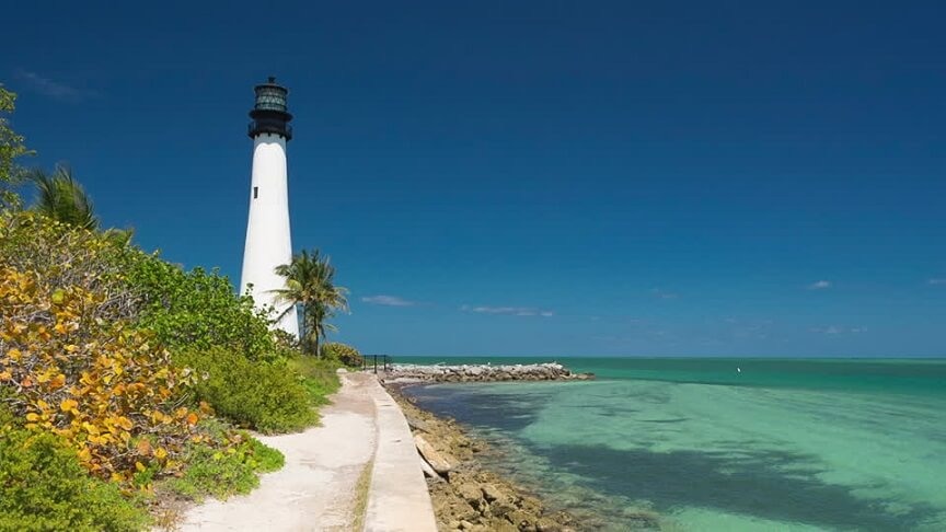  Cape Florida Lighthouse em Key Biscayne 