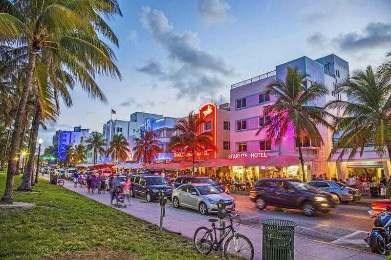 South Beach e Deco District em Miami Beach