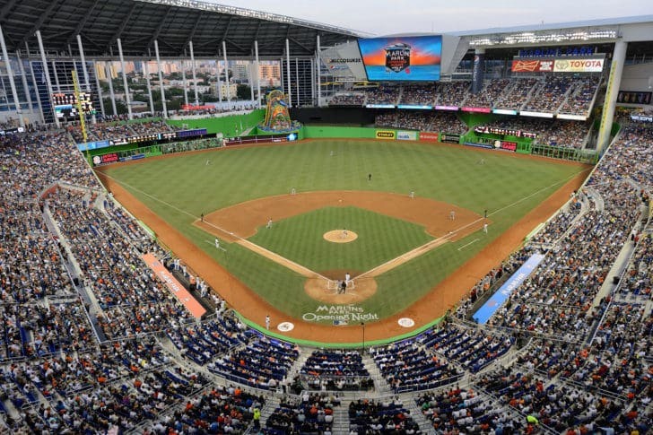 Arena para jogos de beisebol em Miami 