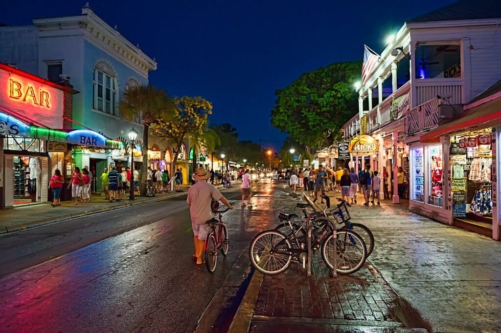 Compras na Duval Street em Key West