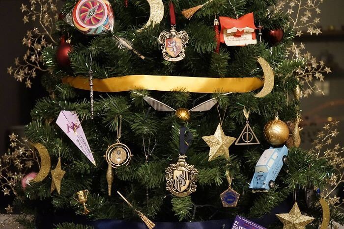 Natal do Harry Potter na Universal Orlando: Decoração de natal
