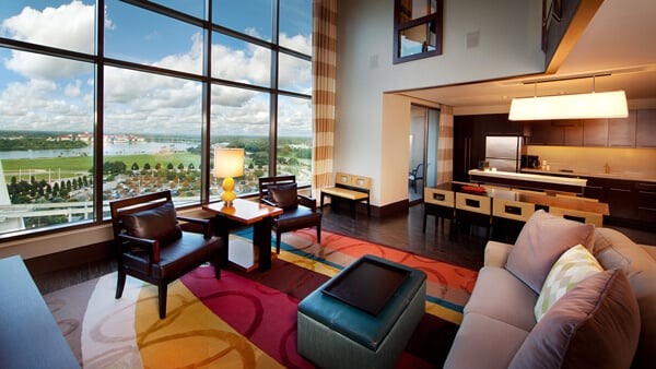 Villa do hotel da Disney Bay Lake Tower no Contemporary Resort