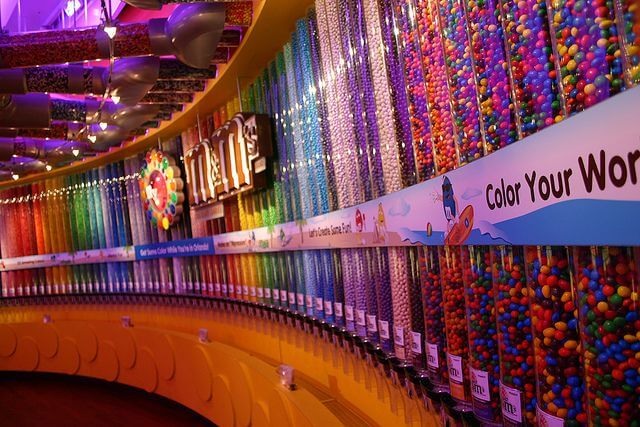 Onde comprar chocolates e doces em Orlando: Loja M&M’s World Orlando