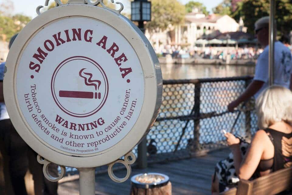 Smoking area da Disney - Regras e restrições