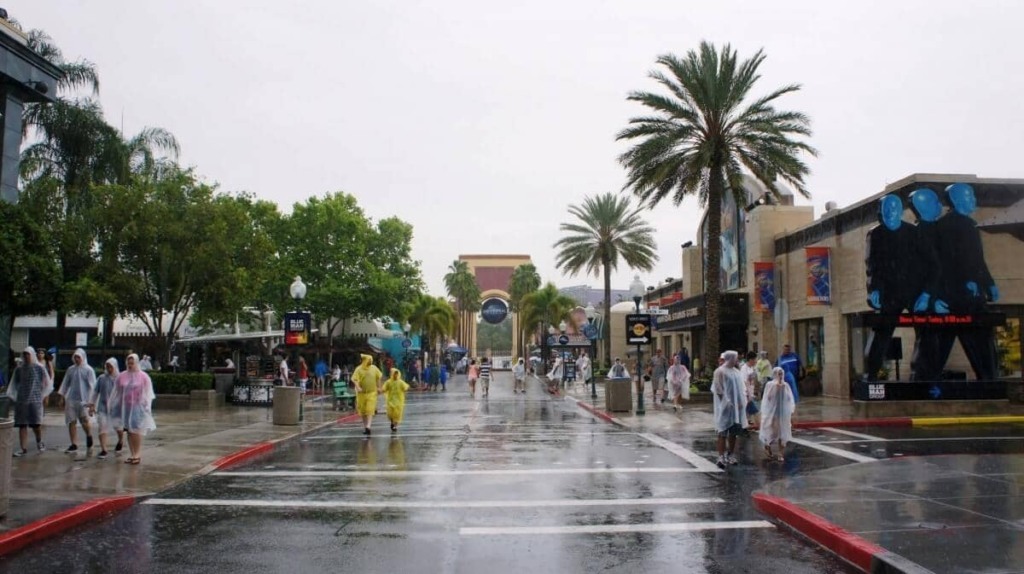 Chuva na Universal Orlando
