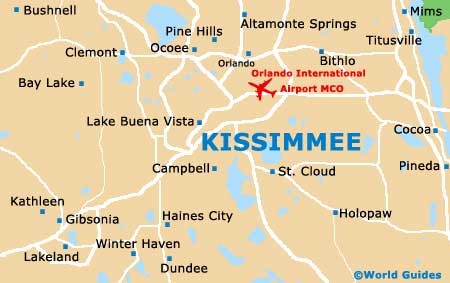 Mapa Orlando - Kissimmee