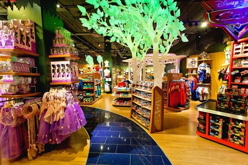 Como são as lojas Disney Store em Orlando e Miami