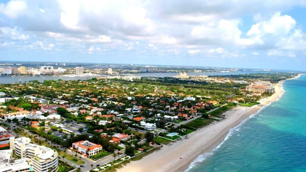 Cidades legais perto de Miami: Palm Beach na Flórida