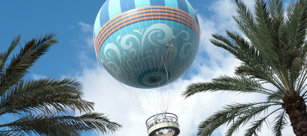 Passeio de balão em Disney Springs Orlando
