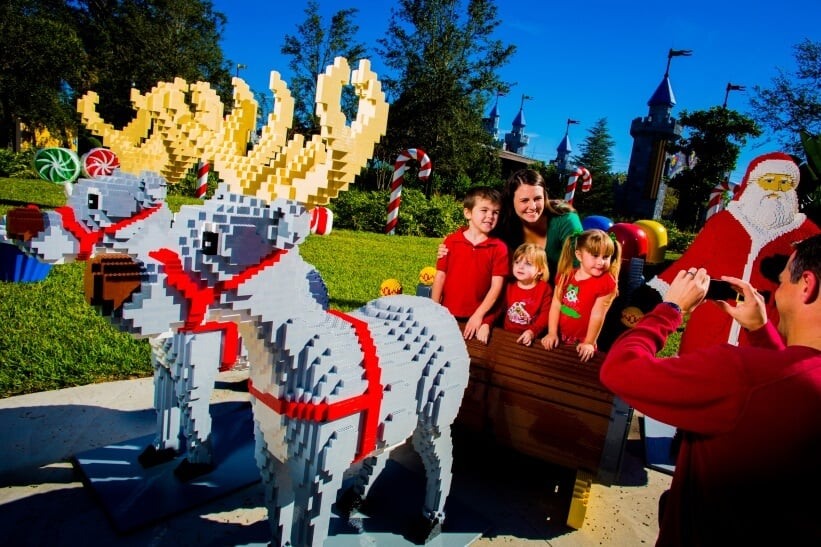 Natal no parque Legoland