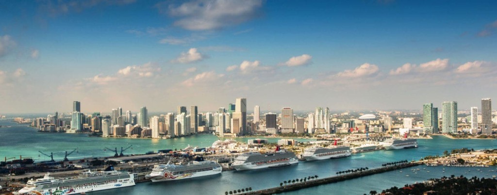 Paisagem PortMiami: o porto de Miami