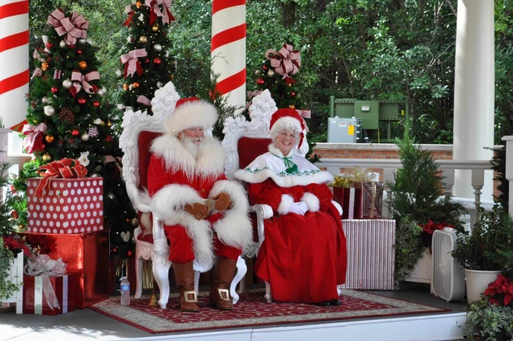 Papai Noel no parque Disney Epcot