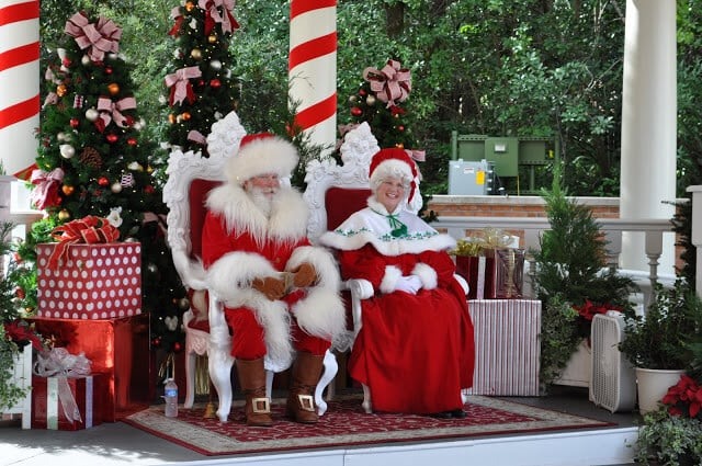 Papai e Mamãe Noel - Natal no parque Disney Epcot em Orlando