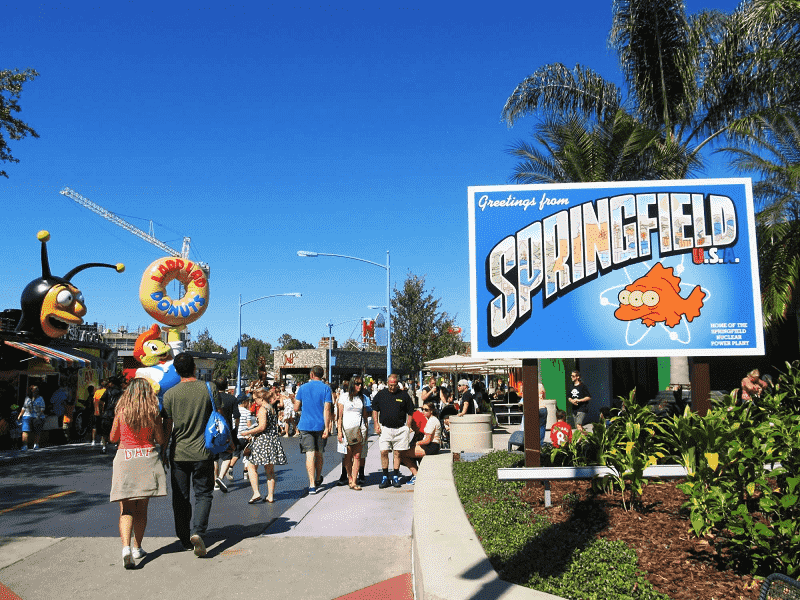Springfield no Universal Studios em Orlando