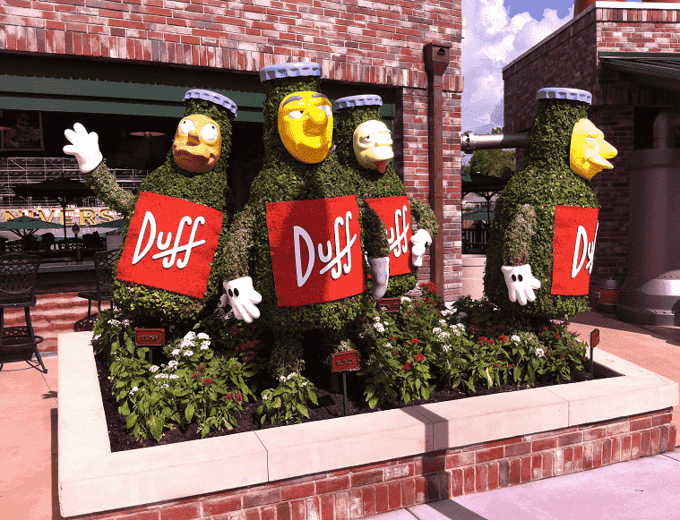 Detalhes da Springfield no Universal Studios 