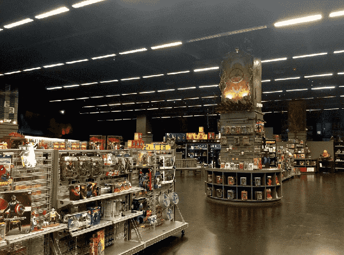 Interior da Loja Gods and Monsters em Orlando 