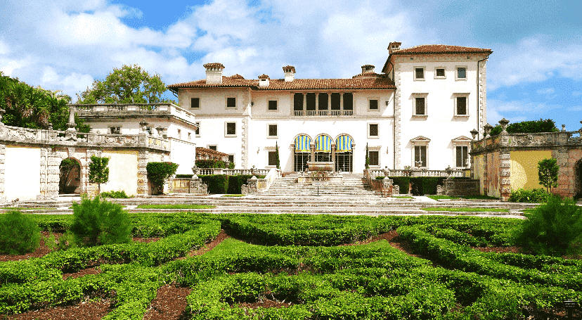 Jardins e Museu Vizcaya em Miami 