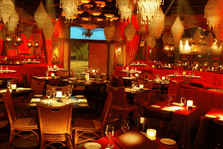 Interior do restaurante Tantra em Miami 