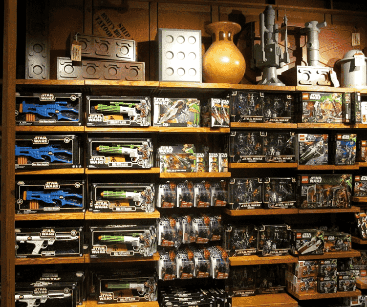 Produtos da loja Tatooine Traders na Disney em Orlando 