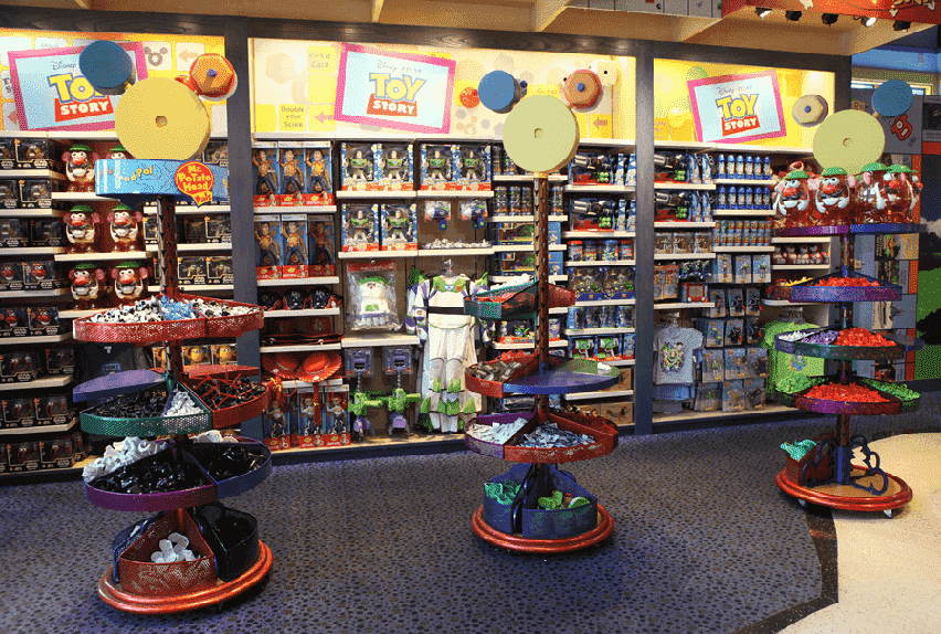Loja Once Upon a Toy no Disney Springs em Orlando - produtos