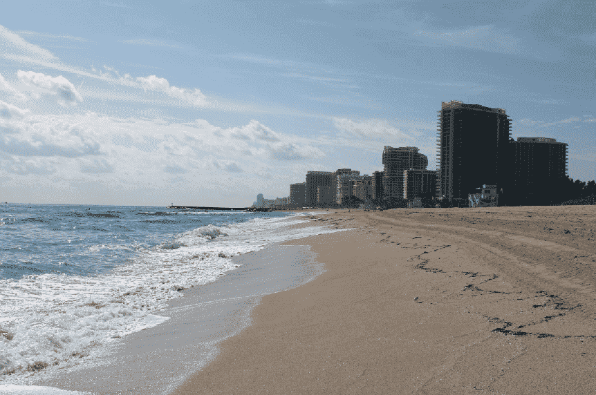 Praias de North Beach em Miami 
