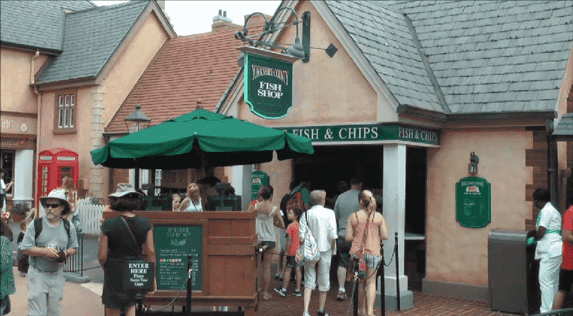 Restaurante Yorkshire County Fish Shop na Disney em Orlando