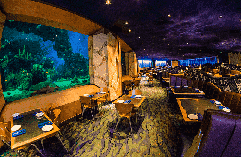 Restaurante Coral Reef no Epcot na Disney em Orlando 