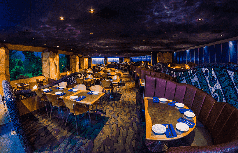 Restaurante Coral Reef no Epcot na Disney em Orlando 