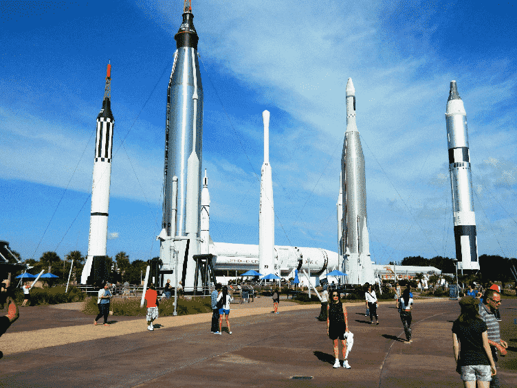  Rocket Garden no Kennedy Space Center em Orlando