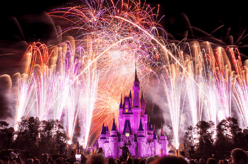 Show de fogos Happily Ever After no Magic Kingdom em Orlando