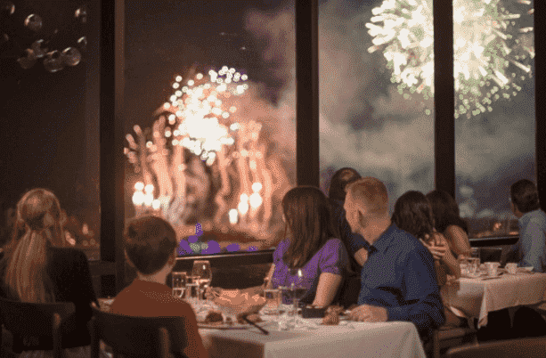Restaurantes de resorts na Disney em Orlando no ano novo