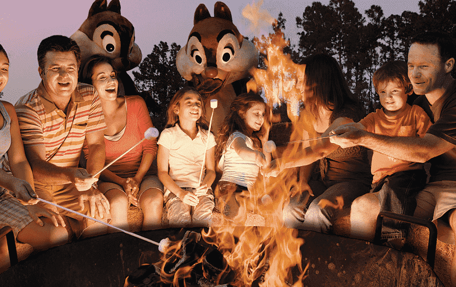 Chips and Dale Campfire na Disney em Orlando 